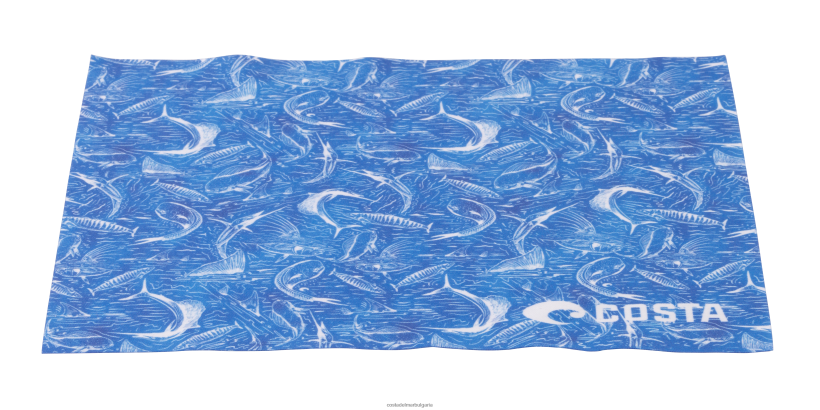 Costa Del Mar рециклирана микрофибърна кърпа за почистване унисекс ретро рибено синьо аксесоар 4L80HX803