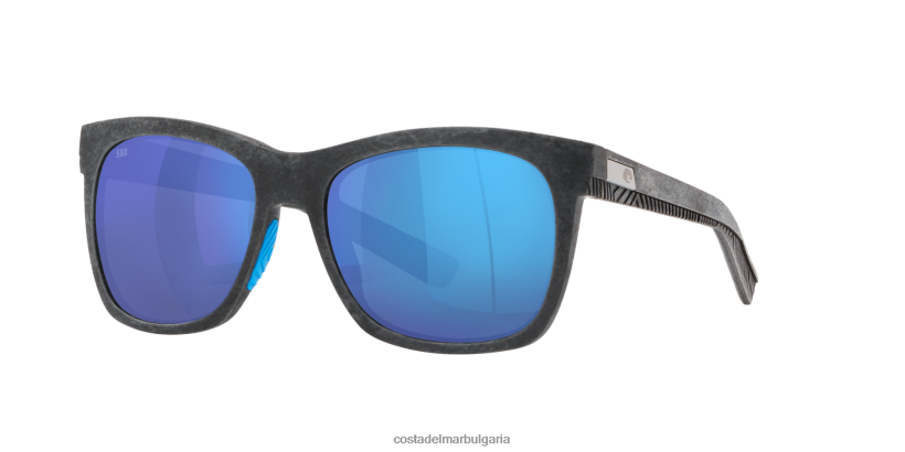 Costa Del Mar калдера Жени мрежесто сиво със синя гума слънчеви очила 4L80HX870