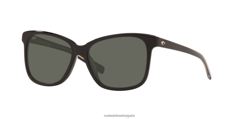 Costa Del Mar може Жени лъскаво черно слънчеви очила 4L80HX941