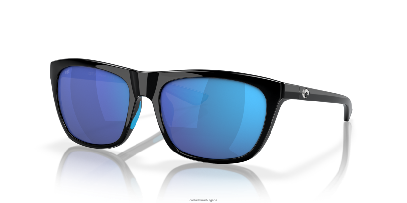 Costa Del Mar cheeca Жени лъскаво черно слънчеви очила 4L80HX897