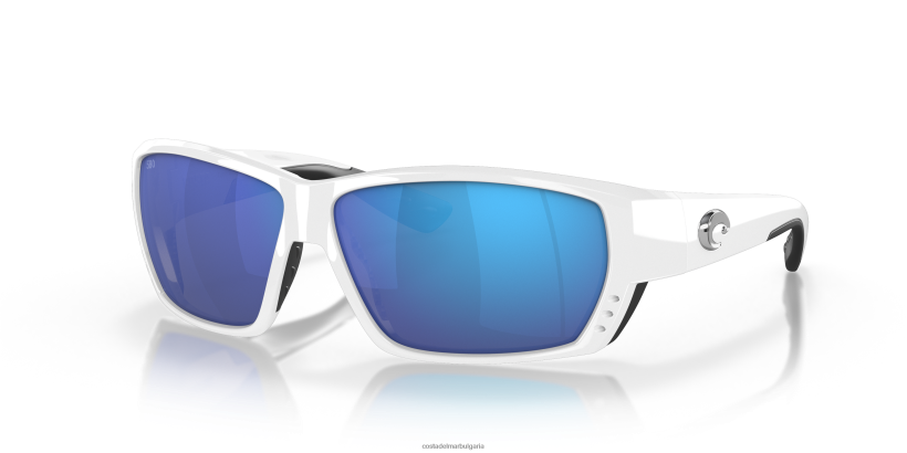 Costa Del Mar алея за риба тон мъже бяло слънчеви очила 4L80HX128