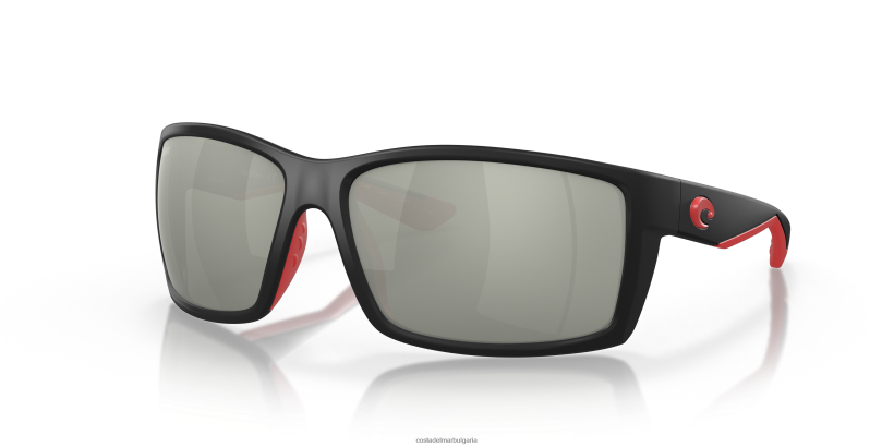 Costa Del Mar рифтън мъже расово черно слънчеви очила 4L80HX148