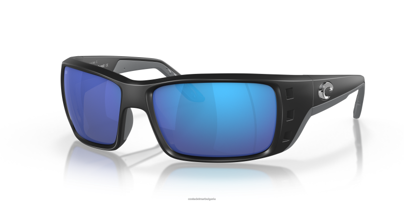 Costa Del Mar разрешително мъже матово черно слънчеви очила 4L80HX219