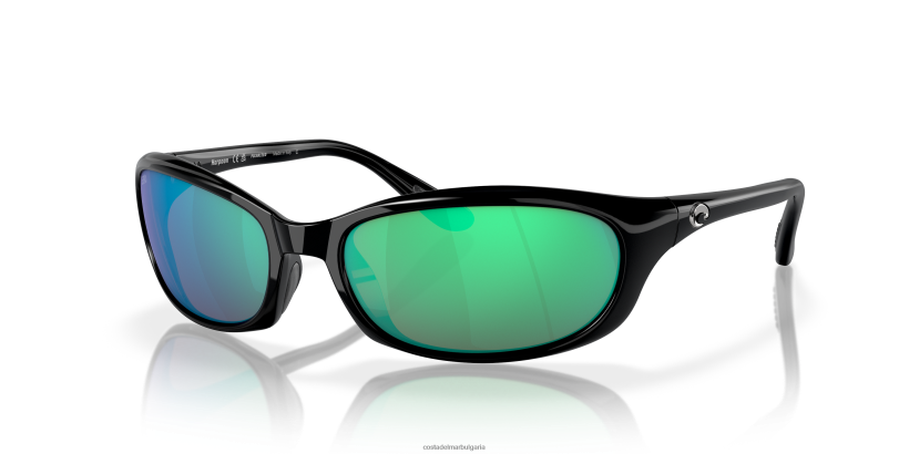 Costa Del Mar харпун мъже лъскаво черно слънчеви очила 4L80HX227