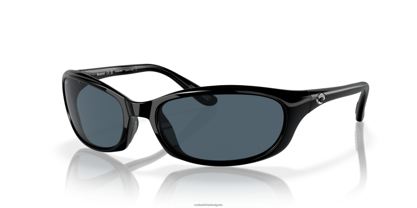 Costa Del Mar харпун мъже лъскаво черно слънчеви очила 4L80HX229